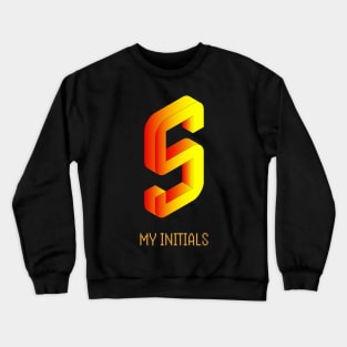 Letter S Initials Unique Name T-Shirt Crewneck Sweatshirt